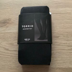 New! Torrid black tights plus size 3/4